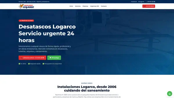 Desatascos Logarco, empresa de desatascos